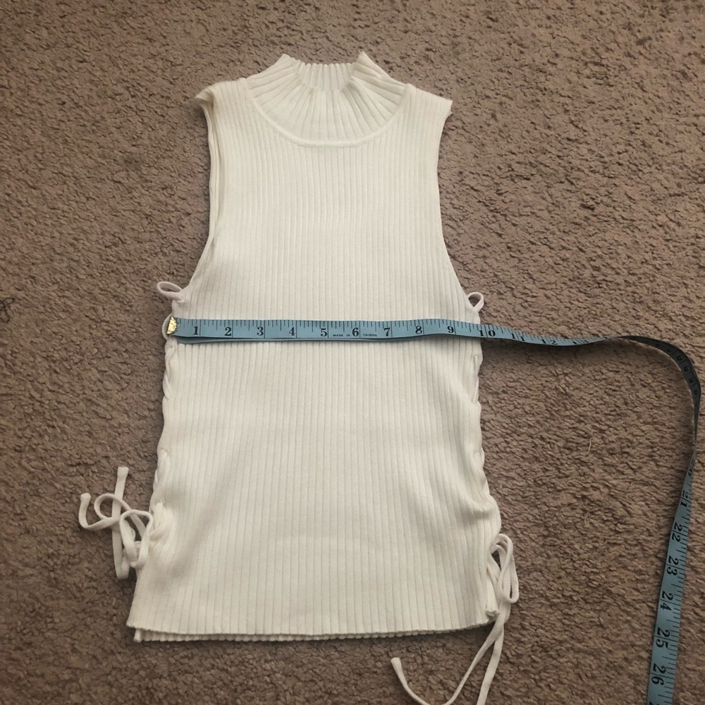 Revolve superdown lace up mock turtleneck top - Picture 6 of 6